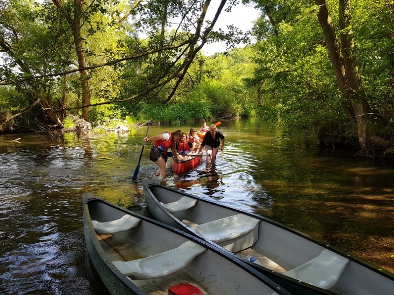 Kanutour auf der Saale