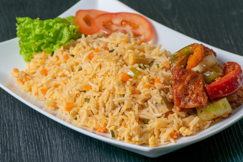 Tahinigemüse mit Naturrreis